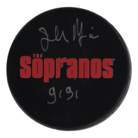 John Fiore Signed "The Sopranos" Logo Hockey Puck Inscribed "Gigi" (YSMS) at PristineAuction.com