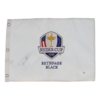 Bryson DeChambeau Signed 2025 Ryder Cup Golf Pin Flag (PSA) at PristineAuction.com