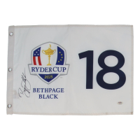 Bryson DeChambeau Signed 2025 Ryder Cup Golf Pin Flag (PSA) at PristineAuction.com