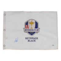 Matt Fitzpatrick Signed 2025 Ryder Cup Golf Pin Flag (PSA) at PristineAuction.com