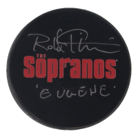 Robert Funaro Signed "The Sopranos" Logo Hockey Puck Inscribed "Eugene" (YSMS) at PristineAuction.com
