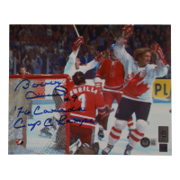 Bobby Hull Signed Team Canada 8x10 Photo Inscribed "'76 Canada Cup Champs" (Beckett) at PristineAuction.com