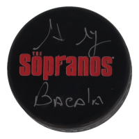Steven Schirripa Signed "The Sopranos" Logo Hockey Puck Inscribed "Bacala" (YSMS) at PristineAuction.com