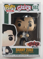 John Travolta Signed "Grease" #553 Danny Zuko Funko Pop! Vinyl Figure (Beckett) at PristineAuction.com