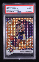 Magic Johnson 2020-21 Panini Mosaic Mosaic Reactive Orange #288 (PSA 10) at PristineAuction.com