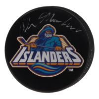 Ralph Macchio Signed Islanders Logo Hockey Puck (YSMS) at PristineAuction.com