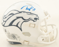 Troy Franklin Signed Broncos Salute To Service Alternate Speed Mini Helmet (Beckett) at PristineAuction.com