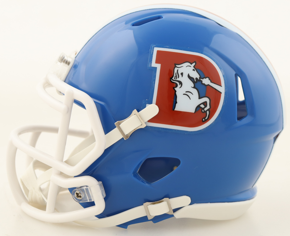 Pat Bryant Signed Broncos Thowback Speed Mini Helmet (Beckett) at PristineAuction.com Pat Bryant Signed Broncos Thowback Speed Mini Helmet (Beckett) at PristineAuction.com