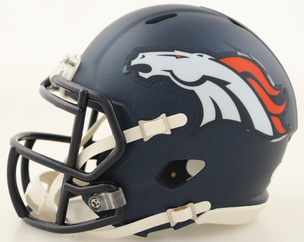 RJ Harvey Signed Broncos Speed Mini Helmet (JSA) at PristineAuction.com RJ Harvey Signed Broncos Speed Mini Helmet (JSA) at PristineAuction.com