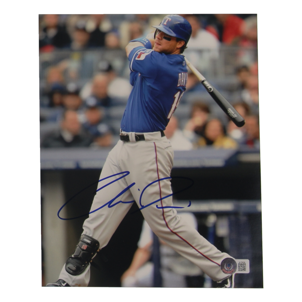 Chris Davis Signed Rangers 8x10 Photo (Beckett) at PristineAuction.com