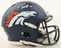 Troy Franklin Signed Broncos Speed Mini Helmet (Beckett) at PristineAuction.com