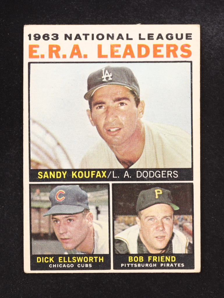 Sandy Koufax 1964 Topps NL ERA Leaders #1 at PristineAuction.com Sandy Koufax 1964 Topps NL ERA Leaders #1 at PristineAuction.com