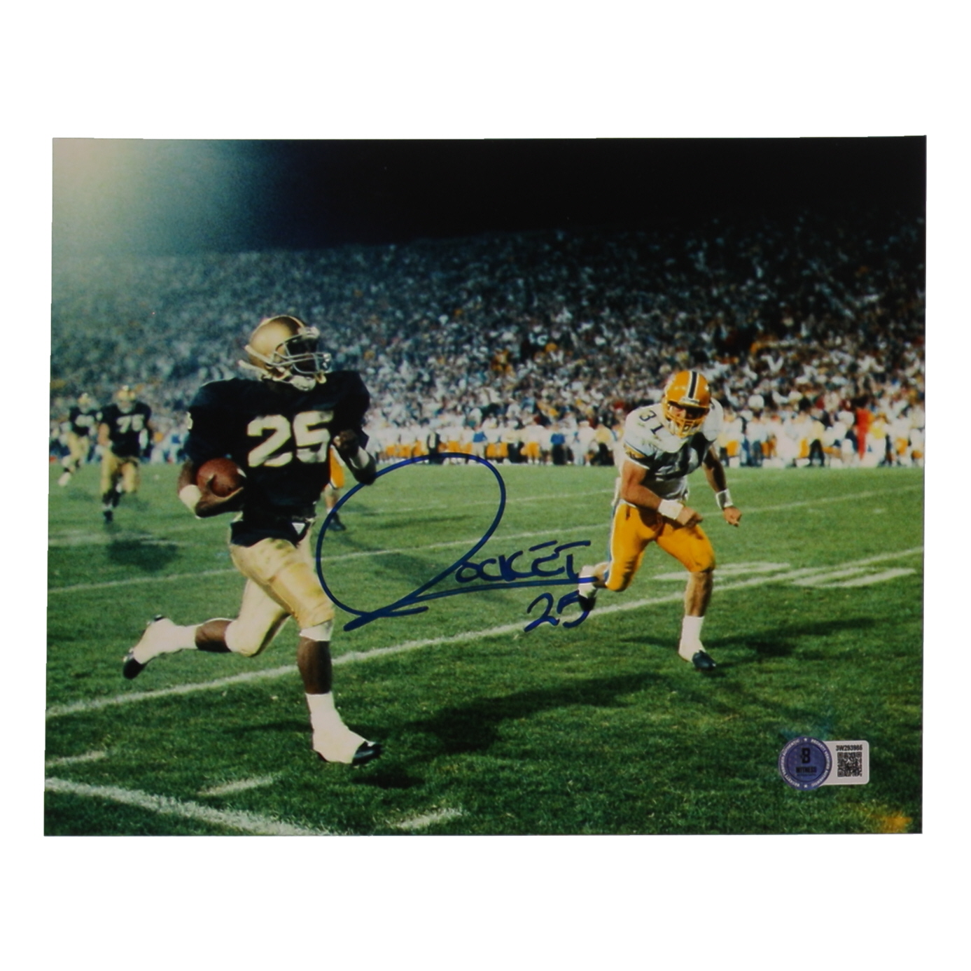 Raghib "Rocket" Ismail Signed Notre Dame Fighting Irish 8x10 Photo (Beckett) at PristineAuction.com Raghib "Rocket" Ismail Signed Notre Dame Fighting Irish 8x10 Photo (Beckett) at PristineAuction.com