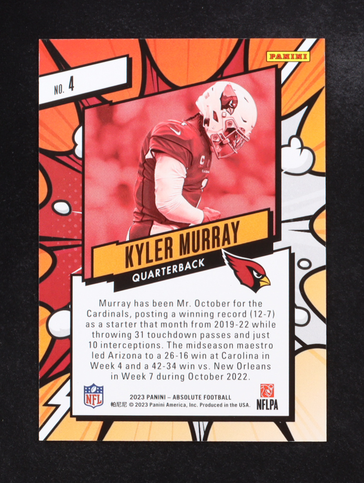 Kyler Murray 2023 Absolute Explosive #4 at PristineAuction.com Kyler Murray 2023 Absolute Explosive #4 at PristineAuction.com