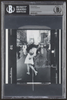 George Mendonsa Signed WWII 5x5.5 Photo (Beckett | Autograph Grade BGS Authentic) at PristineAuction.com