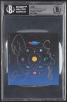 Coldplay "Music of the Spheres" CD Insert Band-Signed By (4) With Chris Martin, Jonny Buckland, Guy Berryman & Will Champion (BGS) at PristineAuction.com