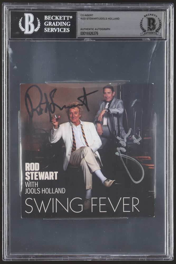 Rod Stewart & Jools Holland Signed "Swing Fever" CD Insert (BGS) at PristineAuction.com Rod Stewart & Jools Holland Signed "Swing Fever" CD Insert (BGS) at PristineAuction.com