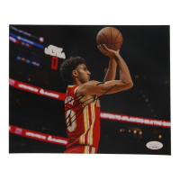 Zaccharie Risacher Signed Hawks 8x10 Photo (JSA) at PristineAuction.com