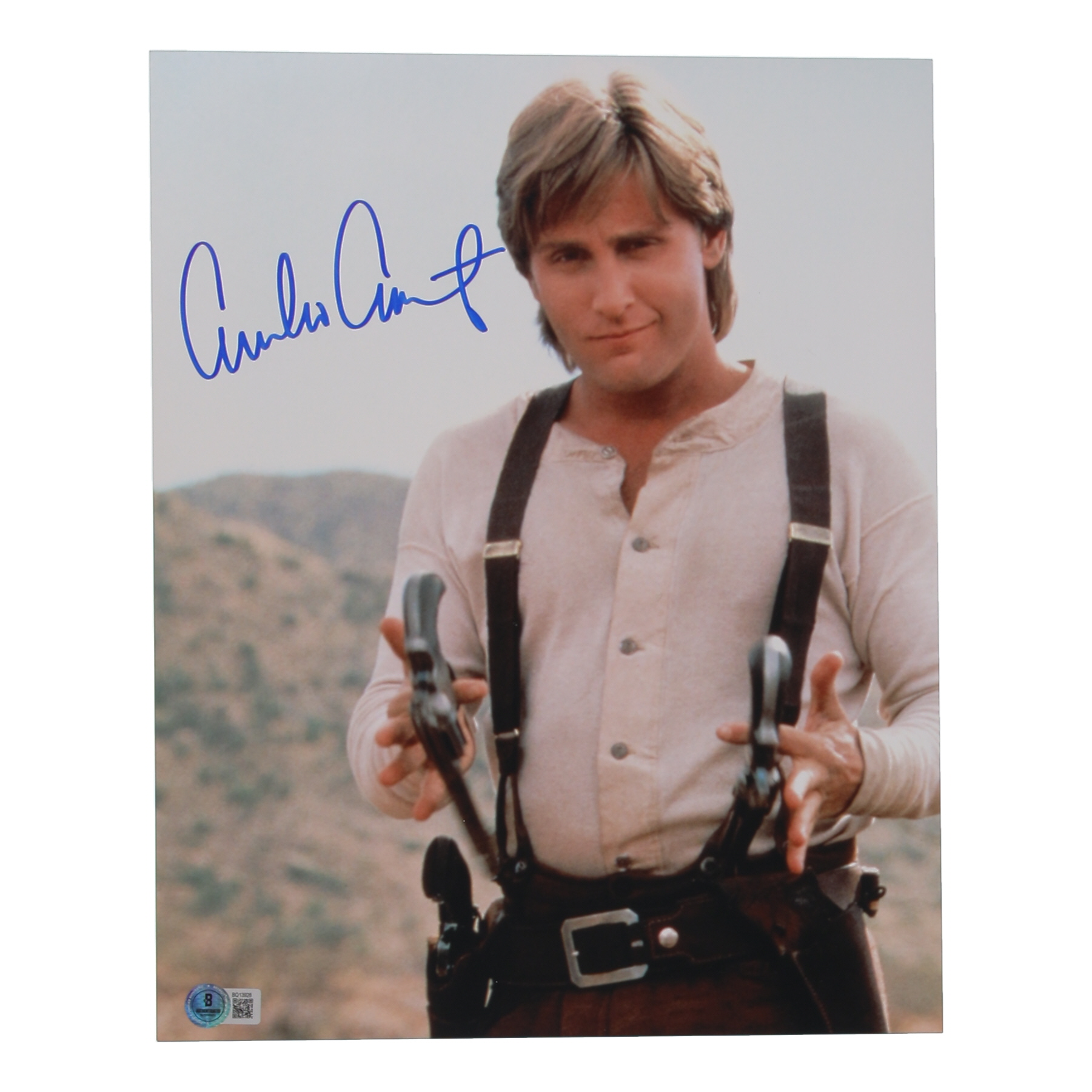 Emilio Estevez Signed "Young Guns" 11x14 Photo (Beckett) at PristineAuction.com Emilio Estevez Signed "Young Guns" 11x14 Photo (Beckett) at PristineAuction.com