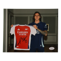 Riccardo Calafiori Signed Arsenal 8x10 Photo (JSA) at PristineAuction.com