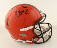 Amari Cooper Signed Browns Full-Size Speed Helmet (Beckett) at PristineAuction.com