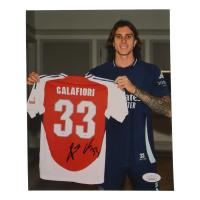 Riccardo Calafiori Signed Arsenal 8x10 Photo (JSA) at PristineAuction.com