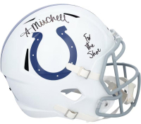 Adonai Mitchell Signed Colts Full-Size Speed Helmet Inscribed "For The Shoe" (Fanatics) at PristineAuction.com