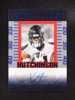 Xavier Hutchinson 2024 Panini Encore Pinnacle Inscriptions Blue #24 #11/25 at PristineAuction.com