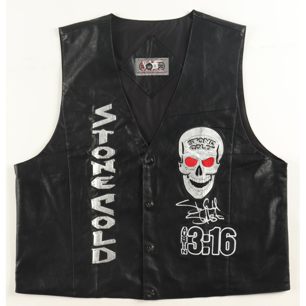 "Stone Cold" Steve Austin Signed WWF Vest (Beckett) at PristineAuction.com
