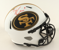 Trey Lance Signed 49ers Full-Size Authentic Lunar Eclipse Alternate Speed Helmet (Beckett & Fanatics) at PristineAuction.com