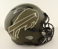 Stefon Diggs Signed Bills Full-Size Salute To Service Alternate Speed Helmet (Beckett) at PristineAuction.com