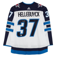Connor Hellebuyck Signed Jets Authentic Adidas Jersey (Fanatics) at PristineAuction.com