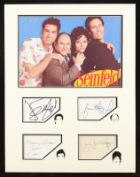 "Seinfeld" Custom Matted Cut Display Signed By (4) with Jerry Seinfeld, Jason Alexander, Michael Richards & Julia Louis-Dreyfus (JSA, Beckett & PSA) at PristineAuction.com
