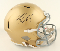 Riley Leonard Signed Notre Dame Fighting Irish Full-Size Speed Helmet (PSA) at PristineAuction.com