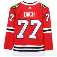 Kirby Dach Signed Blackhawks Adidas Jersey Inscribed "NHL Debut 10/20/19" (Fanatics) at PristineAuction.com