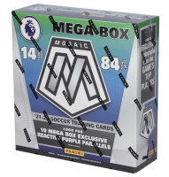 2021-22 Panini Mosaic Premier League EPL Soccer Mega Box at PristineAuction.com