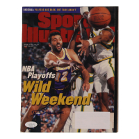 Vlade Divac Signed 1995 Sports Illustrated Magazine (JSA) at PristineAuction.com