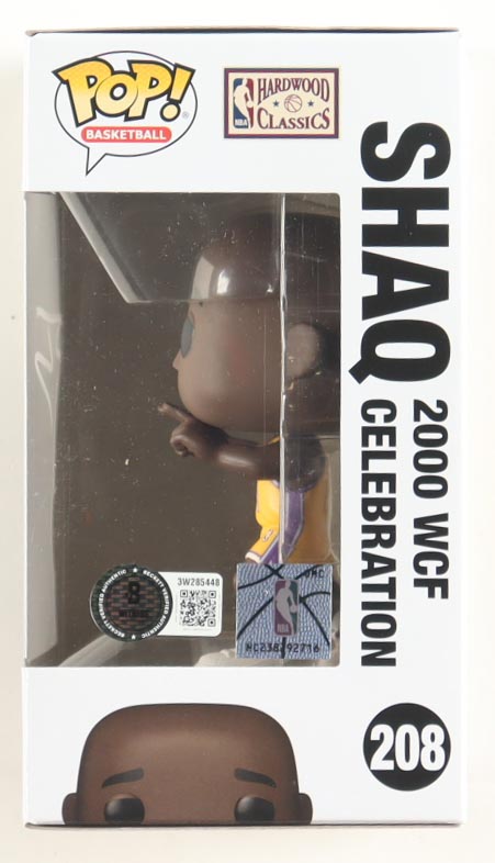Shaquille O'Neal Signed "Lakers" #208 Shaq 2000 WCF Celebration Funko Pop! Vinyl Figure (Beckett) at PristineAuction.com Shaquille O'Neal Signed "Lakers" #208 Shaq 2000 WCF Celebration Funko Pop! Vinyl Figure (Beckett) at PristineAuction.com