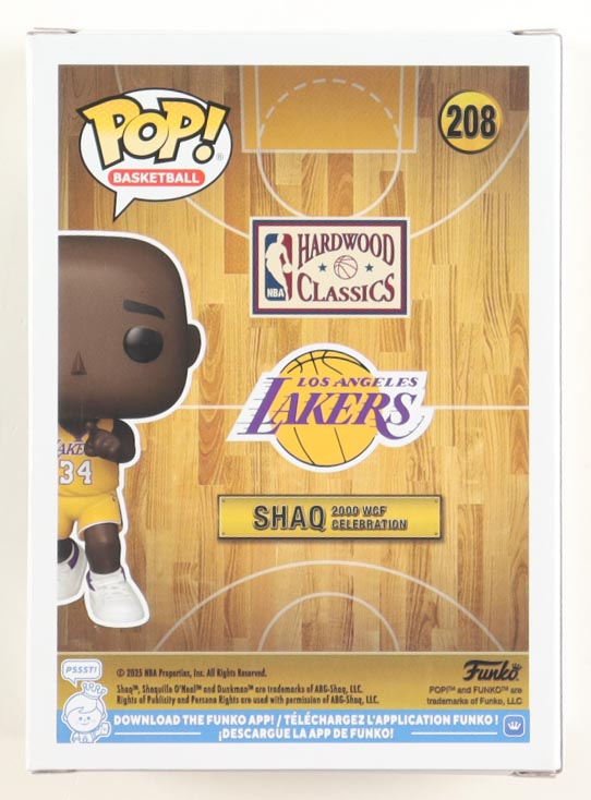 Shaquille O'Neal Signed "Lakers" #208 Shaq 2000 WCF Celebration Funko Pop! Vinyl Figure (Beckett) at PristineAuction.com Shaquille O'Neal Signed "Lakers" #208 Shaq 2000 WCF Celebration Funko Pop! Vinyl Figure (Beckett) at PristineAuction.com