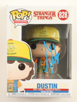 Gaten Matarazzo Signed "Stranger Things" #828 Dustin Funko Pop! Vinyl Figure (AutographCOA) at PristineAuction.com
