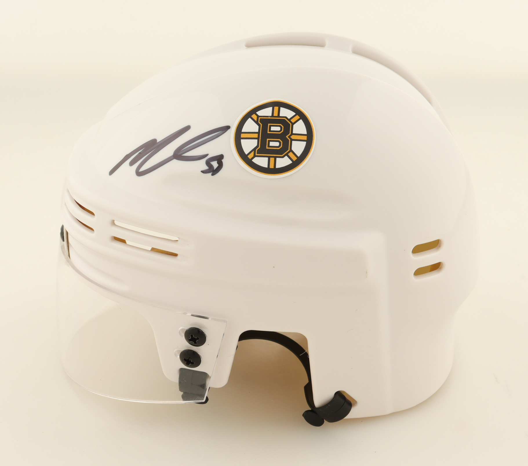 Matt Poitras Signed Bruins Mini Helmet (YSMS) at PristineAuction.com Matt Poitras Signed Bruins Mini Helmet (YSMS) at PristineAuction.com