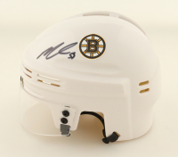 Matt Poitras Signed Bruins Mini Helmet (YSMS) at PristineAuction.com