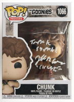 Jeff Cohen Signed "The Goonies" #1066 Chunk Funko Pop! Vinyl Figure Inscribed "Chunk" & "Truffle Shuffle" (Beckett) at PristineAuction.com
