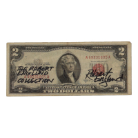 Robert Englund Signed $2 Bill Inscribed "The Robert Englund Collection" (Englund) at PristineAuction.com