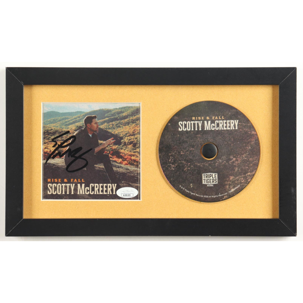 Scotty McCreery Signed Custom Framed "Rise & Fall" CD Album Insert Display with Disc (JSA) at PristineAuction.com