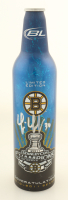 Tim Thomas Signed Bruins 2011 Stanley Cup Champions Logo Beer Bottle (YSMS) at PristineAuction.com