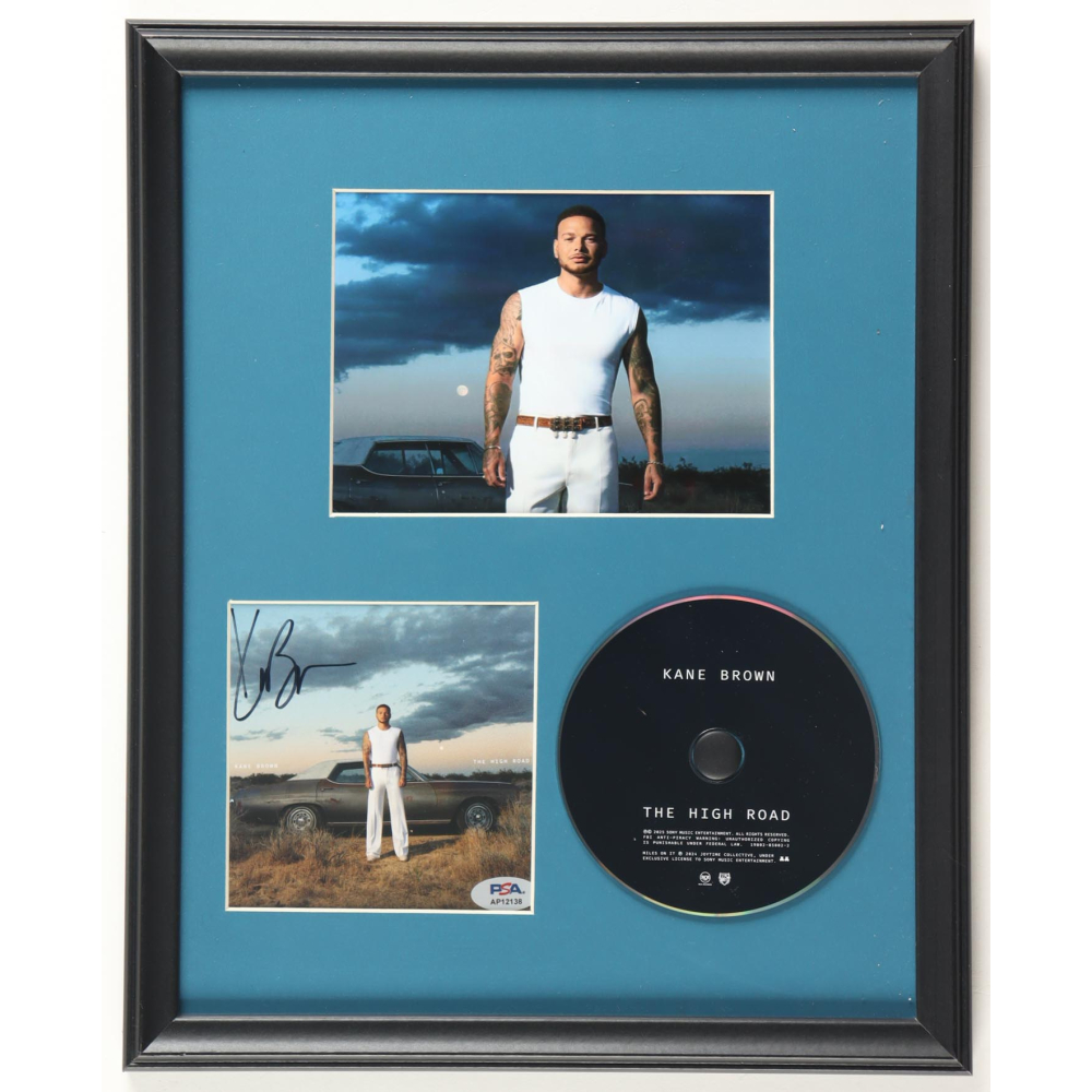 Kane Brown Signed Custom Framed "The High Road" CD Album Insert Display With Disc (PSA) at PristineAuction.com