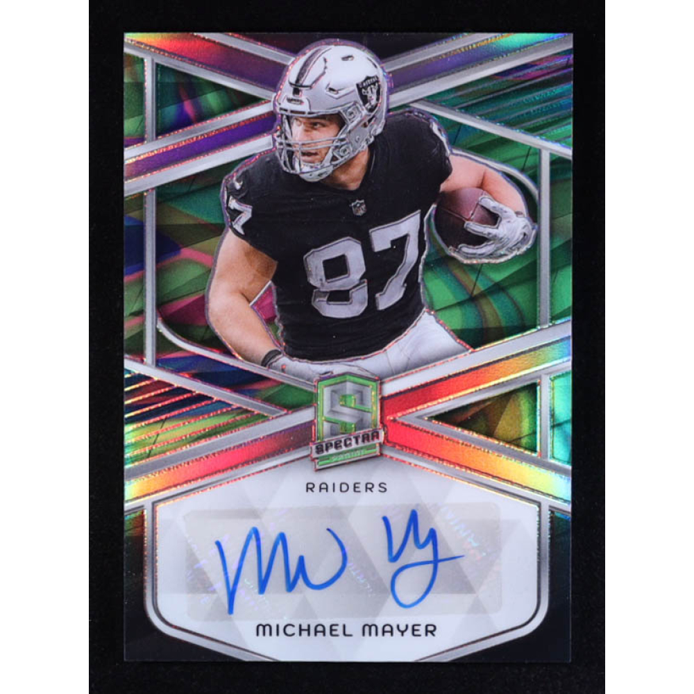 Michael Mayer 2024 Panini Spectra Signatures Neon Marble #9 #4/4 at PristineAuction.com