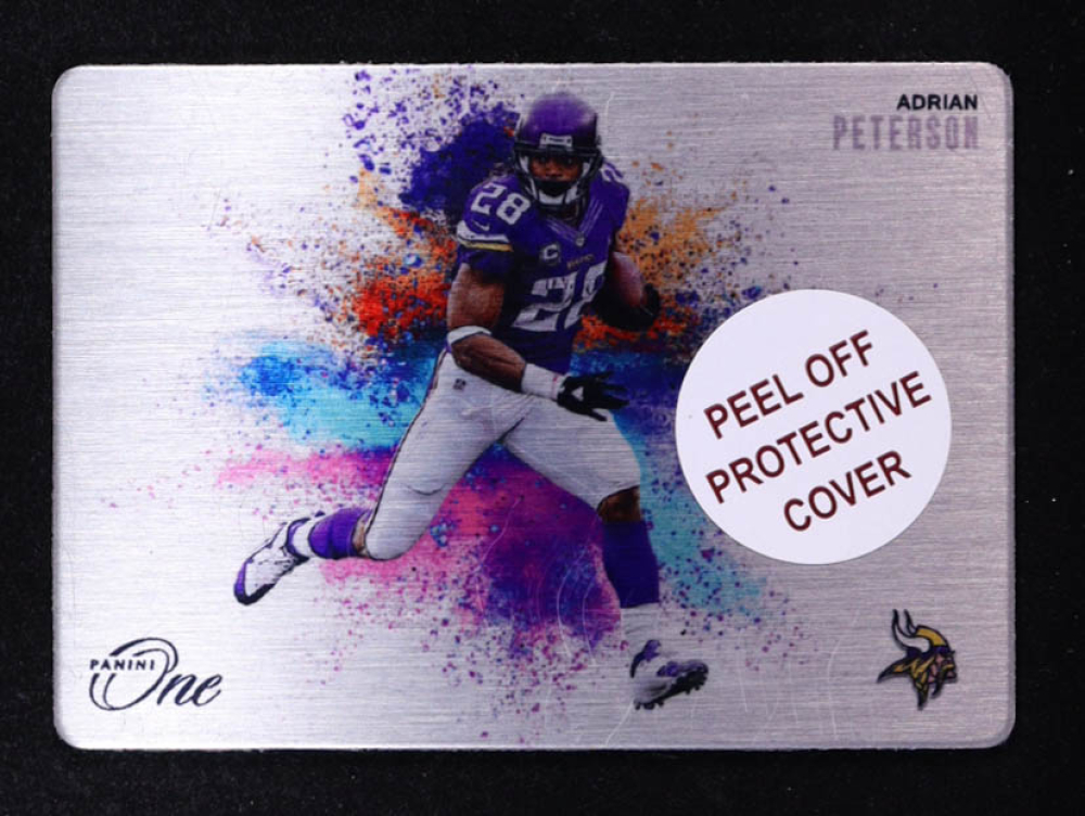 Adrian Peterson 2024 Panini One Color Blast #13 / With Protective Cover