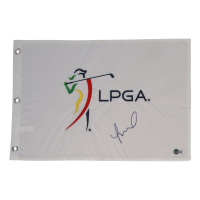 Michelle Wie West Signed LPGA Pin Flag (Beckett) at PristineAuction.com